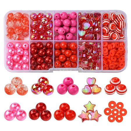 Valentine's Day DIY Beads Jewelry Making Finding Kit DIY-CJ0002-29-1