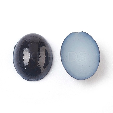 ABS Plastic Imitation Pearl Cabochons SACR-R755-8x6mm-Z25-1