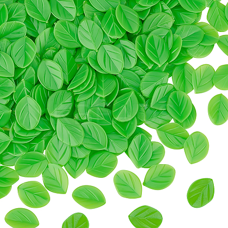 300Pcs Plastic Simulated Mint Leaves KY-OC0001-34-1