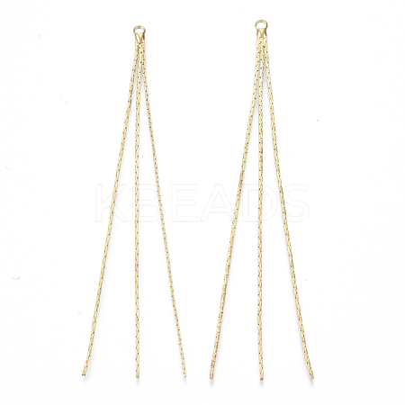 Brass Coreana Chain Tassel Big Pendants KK-R129-04-1