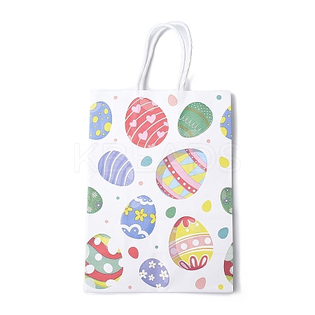 Easter Rectangle Kraft Paper Handbags CARB-U002-01D-1