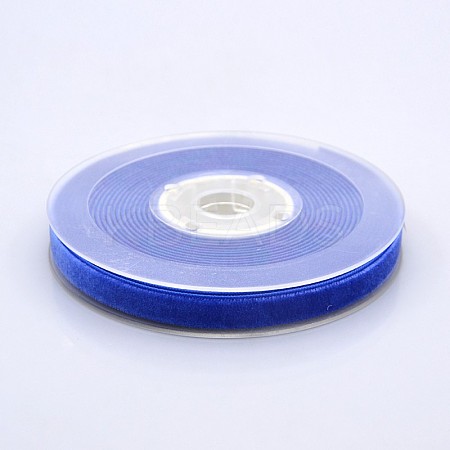 Polyester Velvet Ribbon for Gift Packing and Festival Decoration SRIB-M001-10mm-352-1