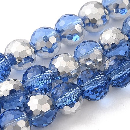 Electroplate Glass Beads EGLA-F163-03B-1
