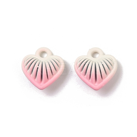 Spray Painted Alloy Pendants PALLOY-S038-15B-1