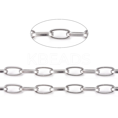 Tarnish Resistant 304 Stainless Steel Cable Chains CHS-L022-03P-1