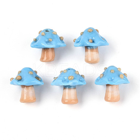 Handmade Lampwork Bumpy Beads Strands LAMP-A004-06F-1