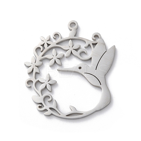 Anti-Tarnish 304 Stainless Steel Pendants STAS-S149-07P-1