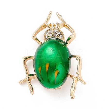 Beetle Enamel Pin LS-JEWB-P012-08G-1