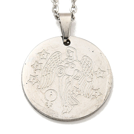 Non-Tarnish Constellation Pendant Necklaces NJEW-S422-04P-06-1