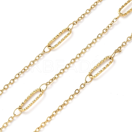 304 Stainless Steel Oval & Cable Chains CHS-C015-04B-G-1