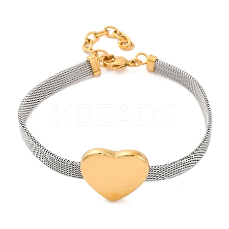 Ion Plating(IP) Fashionable 304 Stainless Steel Bracelets BJEW-J038-47G-1