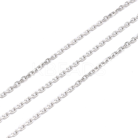 Tarnish Resistant 304 Stainless Steel Cable Chains CHS-D033-03P-02-1