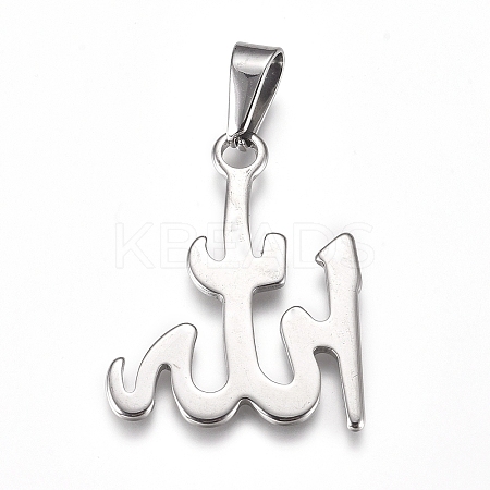 Tarnish Resistant Religion 304 Stainless Steel Pendants LS-STAS-I135-40P-1