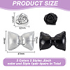 4 Pairs 4 Styles Imitation Leather Shoe Buckle Clips AJEW-FG0004-56-2