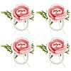 4Pcs Silk Wrist Corsage AJEW-CP0001-63-1