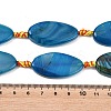 Natural Banded Agate Beads Strands G-F825-H01-01A-4