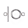 Non-Tarnish 304 Stainless Steel Toggle Clasps X-STAS-F040-41-P-2