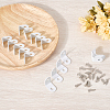 20 Sets 304 Stainless Steel Floating Shelf Brackets DIY-CP0012-49A-3