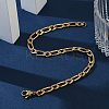 Ion Plating(IP) 304 Stainless Steel Figaro Chain Bracelets BJEW-L637-04A-G-5