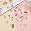 Tibetan Style Alloy Puppy Pendants TIBEP-SC0001-66AS-4