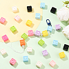 50Pcs Opaque Acrylic Beads FIND-SP0004-84-5
