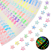 3 Sets 10 Colors Luminous Lucky Star Origami Paper DIY-CP0010-81-1