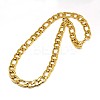 Fashionable 304 Stainless Steel Figaro Chain Necklaces for Men STAS-A028-N019-2