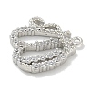 Rack Plating Brass Micro Pave Cubic Zirconia Pendants KK-L224-053P-2