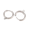 316 Stainless Steel Huggie Hoop Earring Findings EJEW-B158-01D-P-2
