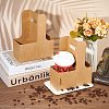 Kraft Paper Box for Drink Holder AJEW-WH0258-986-5