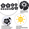 4 Sheets 2 Colors Flower PVC Waterproof Car Stickers DIY-GF0008-94A-6