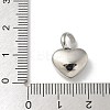 304 Stainless Steel Rhinestone Pendants STAS-R139-01P-04-3