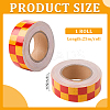 Waterproof PVC Reflective Warning Stickers FIND-WH0152-070D-2