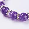 Natural Amethyst Stretch Bracelets BJEW-JB03210-05-2