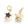 Enamel Brass Charms KK-G364-18G-02-2