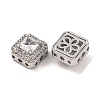 Brass Micro Pave Clear Cubic Zirconia Beads KK-S389-29P-2