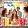 Polka Dot PET Plastic Packing Bags with Die Cut Hole Handle ABAG-TADJ0002-001D-5