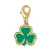 16Pcs 16 Styles Saint Patrick's Day Theme Alloy Enamel Pendant Decoration HJEW-JM02385-4