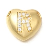 Rack Plating Brass Micro Pave Cubic Zirconia Pendants KK-I722-04G-R-1