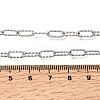 4MM 304 Stainless Steel Textured Paperclip Chain Necklaces for Man and Women SA-CBAB767-09P-5
