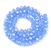Electroplate Glass Beads Strands EGLA-A034-J10mm-B08-2