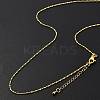 Brass Ball Chain Necklaces for Women NJEW-D302-32G-3