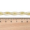304 Stainless Steel Twist Rope Chain Bracelet for Men Women BJEW-P284-02G-5