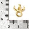 925 Sterling Silver Micro Pave Clear Cubic Zirconia Pendants STER-Z012-06G-05-3