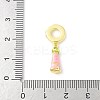 Brass Enamel Virgin European Dangle Charms KK-Z101-03G-01-3