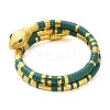 Snake Alloy Bangles for Women LS-BJEW-Z135-01G-02-2