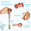 3Pcs Cotton Braided Flower Pendant Decorations AJEW-TA0002-72D-4