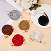 Imitation Leather Braided Chain Belts with Imitation Pearl AJEW-CP0008-67A-4
