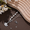 1Pc Rhodium Plated 925 Sterling Silver Double Opening Lobster Claw Clasps DIY-BBC0001-92A-4
