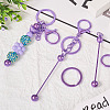 5Pcs Alloy and Brass Bar Beadable Keychain for Jewelry Making DIY Crafts DIY-SW0001-15C-6